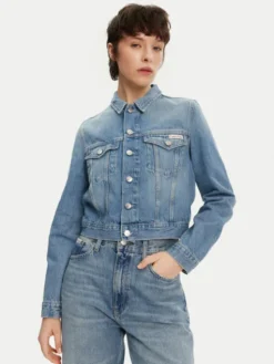 Calvin Klein Jeans Kurtka jeansowa 90's J20J225184 Niebieski Regular Fit