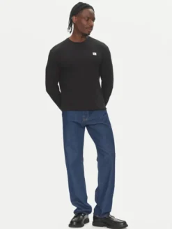 Calvin Klein Jeans Longsleeve LV040EM217 Czarny Regular Fit