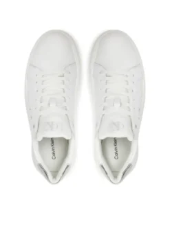 Calvin Klein Jeans Sneakersy Chunky Cupsole Lth Silver YW0YW01876 Biały