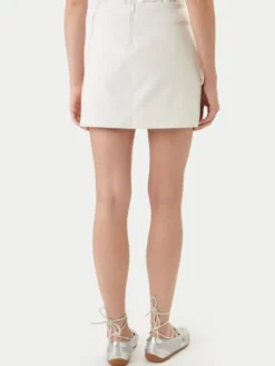 Calvin Klein Jeans Spódnica mini LV047F251G Biały Slim Fit