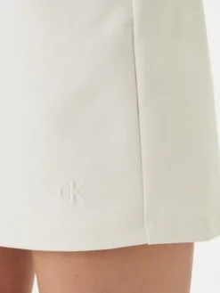 Calvin Klein Jeans Spódnica mini LV047F251G Biały Slim Fit