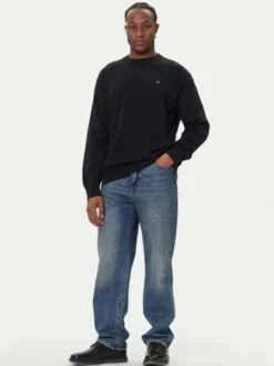 Calvin Klein Jeans Sweter LV04RC309G Czarny Regular Fit