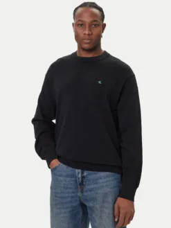 Calvin Klein Jeans Sweter LV04RC309G Czarny Regular Fit