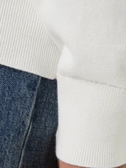 Calvin Klein Jeans Sweter LV04RC309G Écru Regular Fit