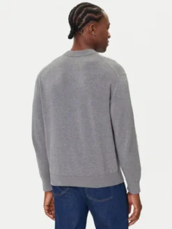 Calvin Klein Jeans Sweter LV04RC309G Szary Regular Fit
