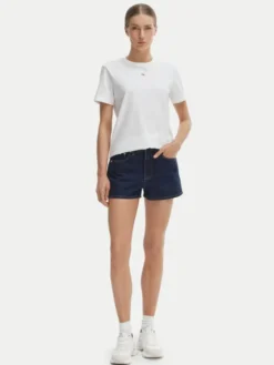 Calvin Klein Jeans Szorty jeansowe LV047F768G Granatowy Slim Fit