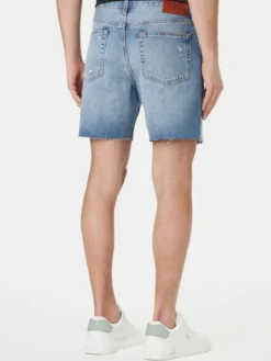 Calvin Klein Jeans Szorty jeansowe LV04RF790G Niebieski Slim Fit