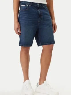 Calvin Klein Jeans Szorty jeansowe LV04RF792G Niebieski