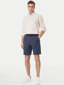Calvin Klein Jeans Szorty materiałowe LV04RF617G Granatowy Regular Fit
