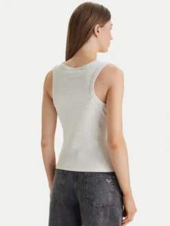 Calvin Klein Jeans Top LV047C201G Beżowy Slim Fit