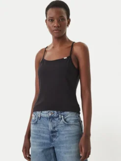 Calvin Klein Jeans Top LV047F259G Czarny Slim Fit