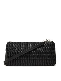 Calvin Klein Jeans Torebka Rouched Zip Top Bag LV04K3090G Czarny