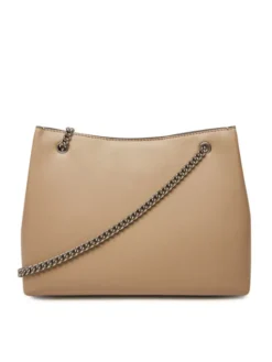 Calvin Klein Jeans Torebka Sculpted Chain Shoulder Bag LV04K3163G Beżowy