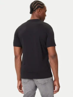 Calvin Klein Jeans T-Shirt Glitched Logo LV04RC858G Czarny Regular Fit