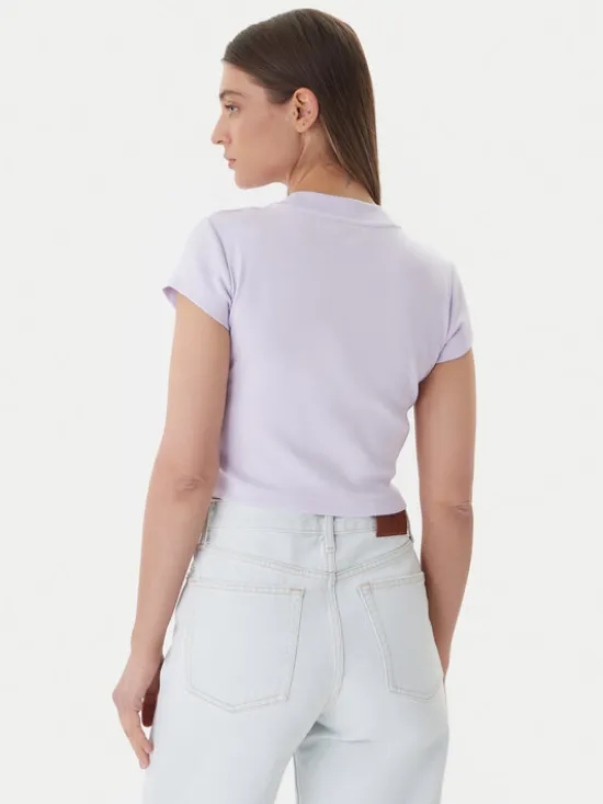 Calvin Klein Jeans T-Shirt LV047AB802 Różowy Regular Fit