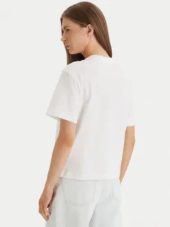 Calvin Klein Jeans T-Shirt LV047F801G Biały Boxy Fit