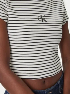 Calvin Klein Jeans T-Shirt LV047F833G Czarny Slim Fit