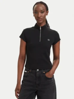 Calvin Klein Jeans T-Shirt LV047G240G Czarny Slim Fit
