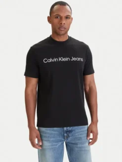 Calvin Klein Jeans T-Shirt LV04RAB810 Czarny Regular Fit