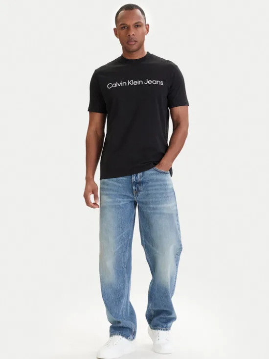 Calvin Klein Jeans T-Shirt LV04RAB810 Czarny Regular Fit