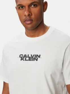 Calvin Klein Jeans T-Shirt LV04RG834G Biały Regular Fit