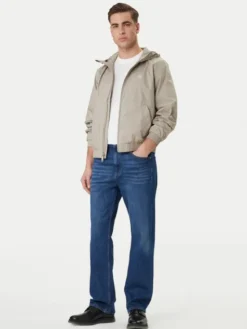 Calvin Klein Jeans Wiatrówka Harrington LV04RF521G Beżowy Regular Fit