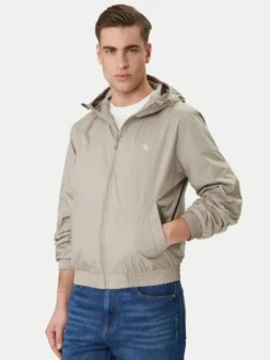 Calvin Klein Jeans Wiatrówka Harrington LV04RF521G Beżowy Regular Fit