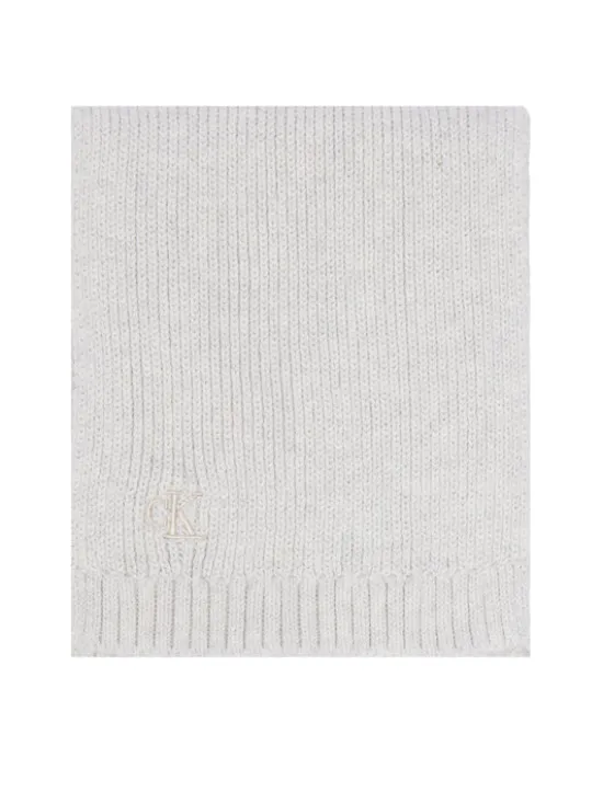 Calvin Klein Jeans Zestaw szalik i czapka Knitted Scarf Beanie Giftbox LVCKFJP00N Szary jasny