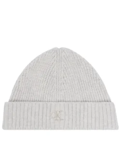 Calvin Klein Jeans Zestaw szalik i czapka Knitted Scarf Beanie Giftbox LVCKFJP00N Szary jasny