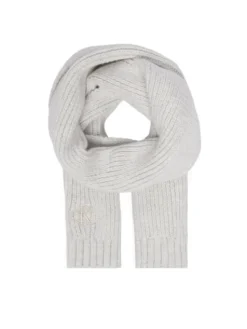 Calvin Klein Jeans Zestaw szalik i czapka Knitted Scarf Beanie Giftbox LVCKFJP00N Szary jasny