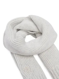 Calvin Klein Jeans Zestaw szalik i czapka Knitted Scarf Beanie Giftbox LVCKFJP00N Szary jasny