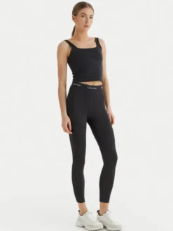 Calvin Klein Performance Legginsy LVGWS5L609 Czarny Slim Fit
