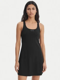 Calvin Klein Performance Sukienka codzienna Icon LVGWS6D903 Czarny Regular Fit