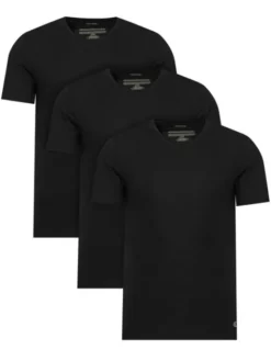 Calvin Klein Underwear Komplet t-shirtów LV00NB4186 Czarny Regular Fit