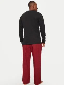Calvin Klein Underwear Spodnie piżamowe 000NM2781E Czerwony Relaxed Fit