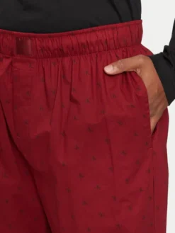Calvin Klein Underwear Spodnie piżamowe 000NM2781E Czerwony Relaxed Fit