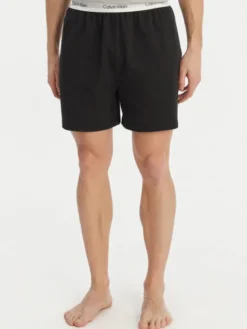 Calvin Klein Underwear Szorty piżamowe LV00NM2927 Czarny Relaxed Fit