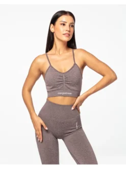 Carpatree Biustonosz sportowy Allure Bra Brązowy