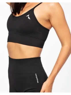 Carpatree Biustonosz sportowy Vibe Bra Czarny