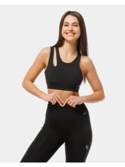 Carpatree Biustonosz sportowy Fleur bra Czarny
