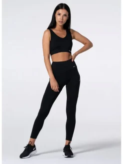 Carpatree Legginsy Libra Czarny Slim Fit