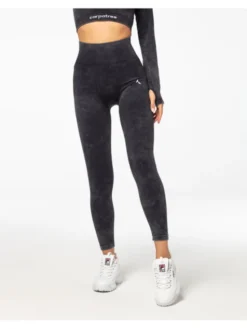 Carpatree Legginsy Yasmine leggings Czarny Fitted Fit