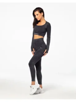 Carpatree Legginsy Yasmine leggings Czarny Fitted Fit