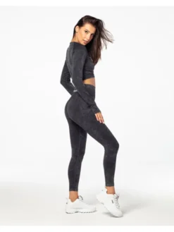 Carpatree Legginsy Yasmine leggings Czarny Fitted Fit