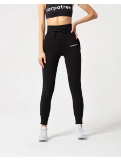 Carpatree Spodnie dresowe BelleSweatpants Czarny Fitted Fit