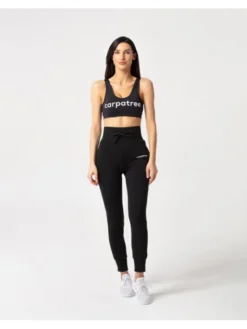 Carpatree Spodnie dresowe BelleSweatpants Czarny Fitted Fit