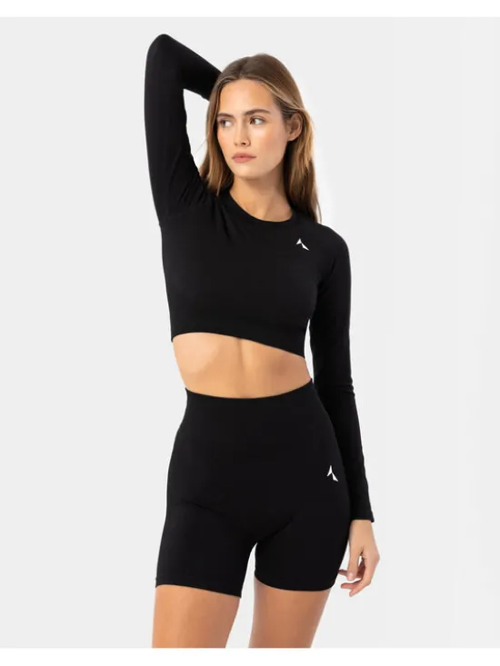 Carpatree Top Blaze longsleeve Czarny Fitted Fit