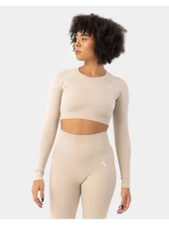 Carpatree Top Blaze longsleeve Beżowy Fitted Fit