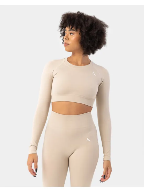 Carpatree Top Blaze longsleeve Beżowy Fitted Fit