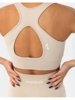 Carpatree Top Blaze top Beżowy Fitted Fit